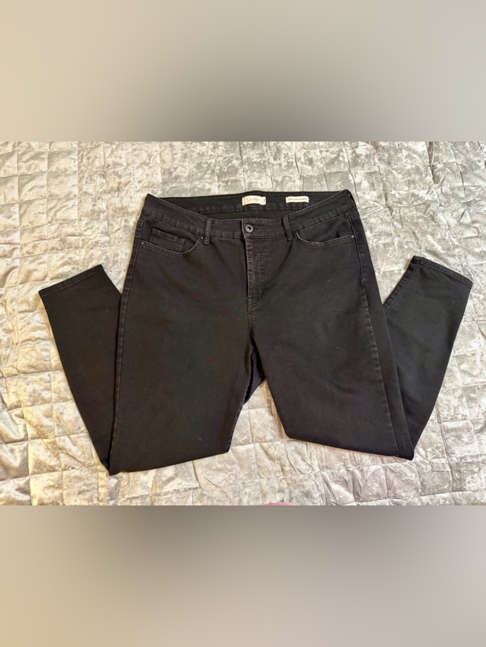 Jessica Simpson Adored High-Rise Skinny Jeans – Black